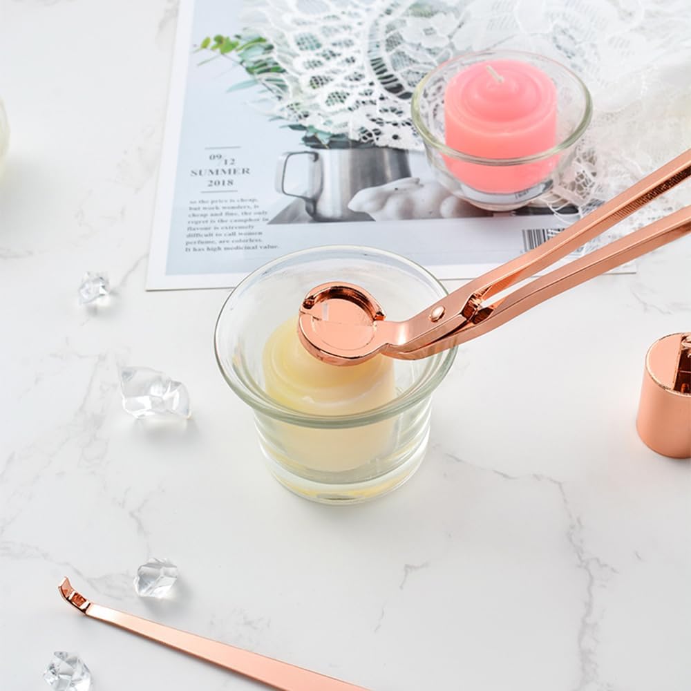 MUXSAM 4-in-1 Candle Care Tool Set with Gold Finish