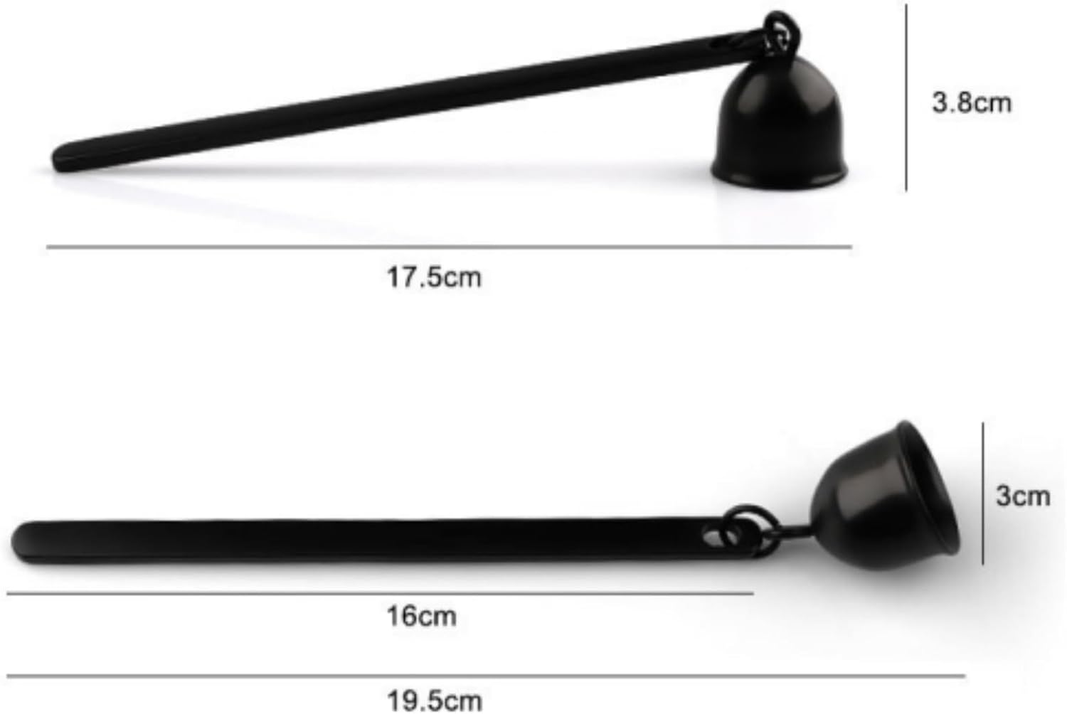 Red Copper Candle Snuffer with Long Handle