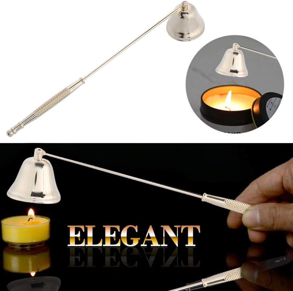 HEEPDD Candle Snuffer Polished Stainless Steel Long Handle Candle Stopper