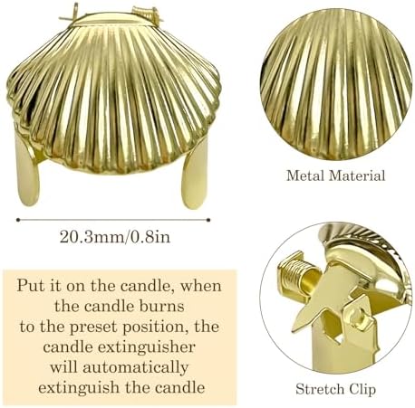 Automatic Candle Extinguisher with Gold Finish