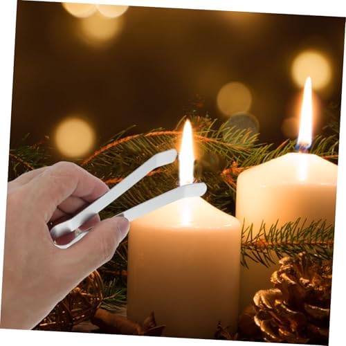 VOSAREA 5pcs Stainless Steel Candle Snuffer Tool Wick Clip Eco-Friendly