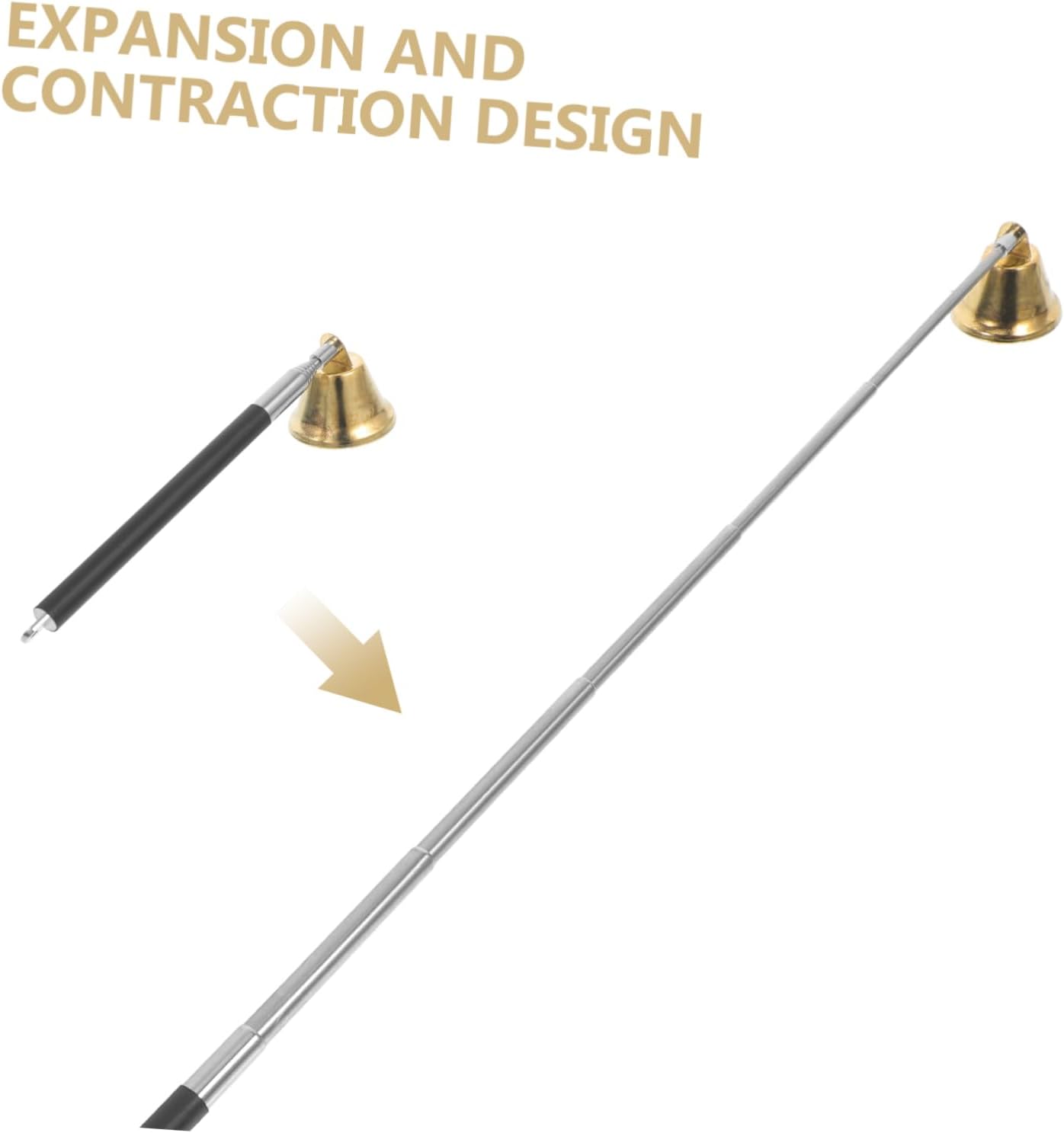 Cabilock Efficient Candle Extinguisher Tool Long Handle Wick Snuffer