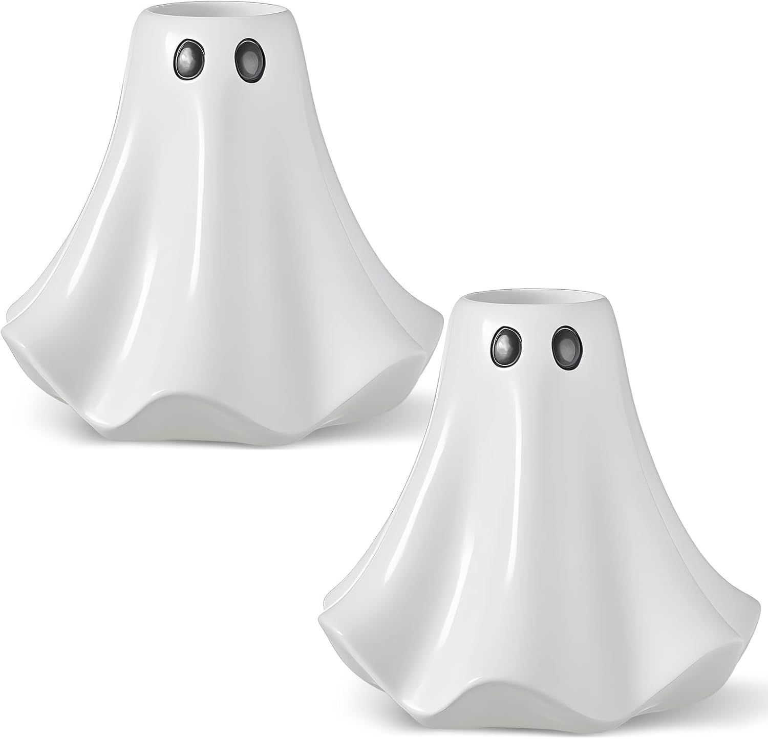 2 Pcs Halloween Ghost Candle Holders