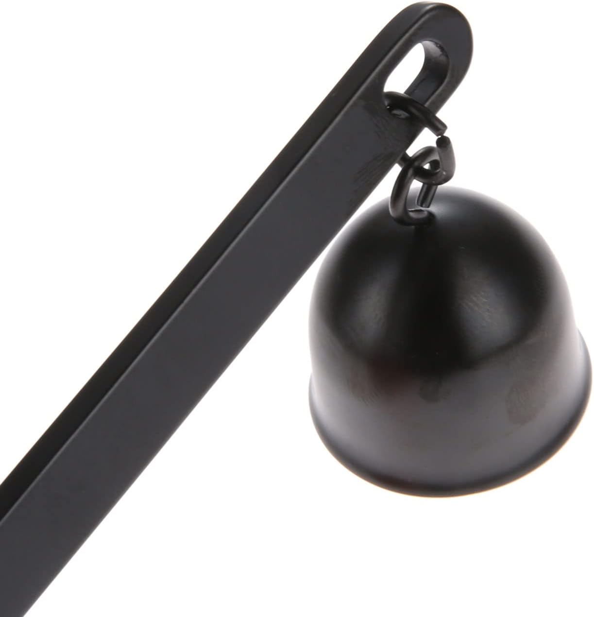 MUXSAM Candle Extinguisher Snuffer - Bell Shaped Stainless Steel Wick Flame Snuffer Black