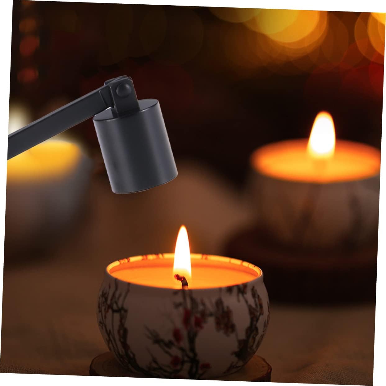 Cabilock 3pcs Stainless Steel Candle Snuffer Set