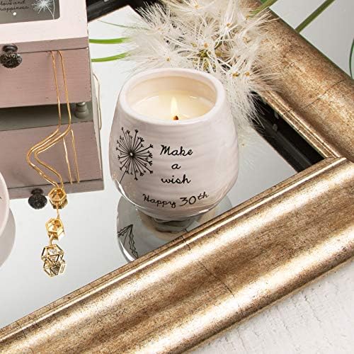 Pavilion 8 Oz Ceramic Candle Holder with Soy Wax and Serenity Scent