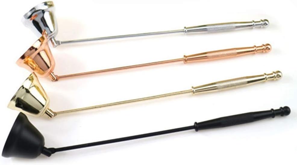 Golden Metal Candle Snuffer with Long Handle