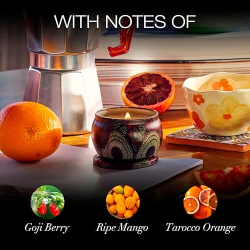 Voluspa Goji Tarocco Orange Mini Tin Candle 4 oz