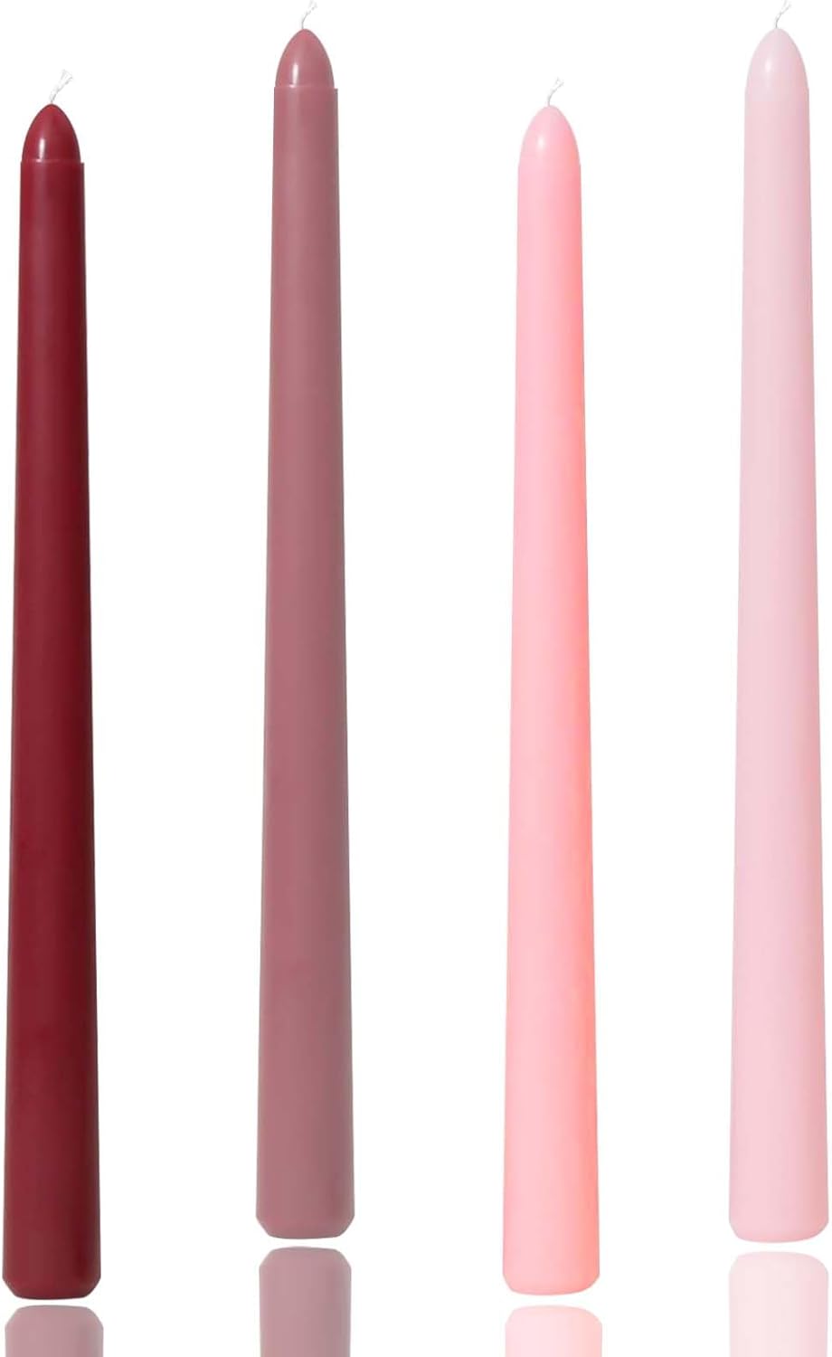 10 Inch Gradient Taper Candles Set of 4