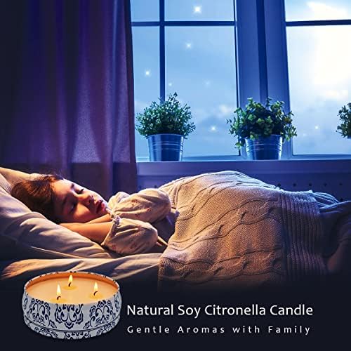 Large Citronella Candles for Outdoor and Indoor Use