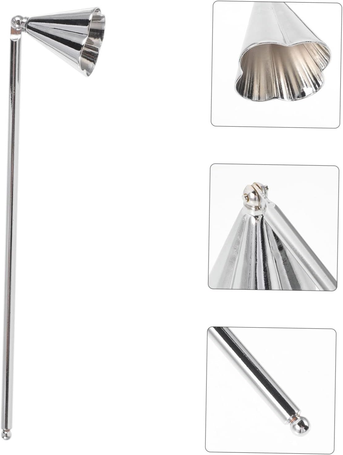 PRETYZOOM Portable Candle Snuffer Stainless Steel Handle Decor Tool