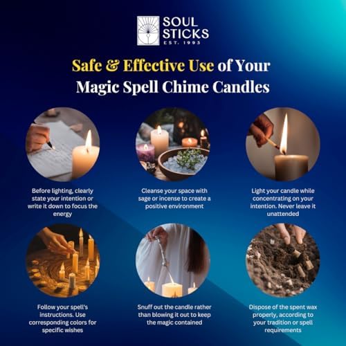 Soul Sticks Tranquility Magic Spell Chime Candles 20 Pack