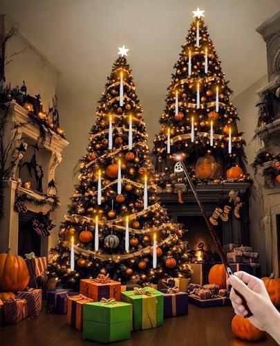 Floating Candles with Wand Flameless Remote 12 Pack