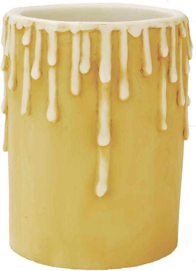 Meyda Ivory Pillar Candle Cover 55x4