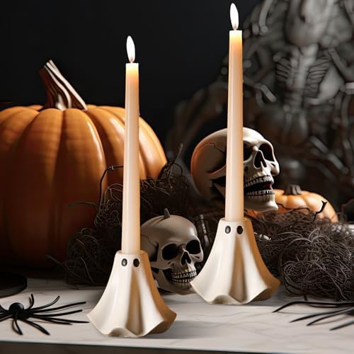 2 Pcs Halloween Ghost Candle Holders