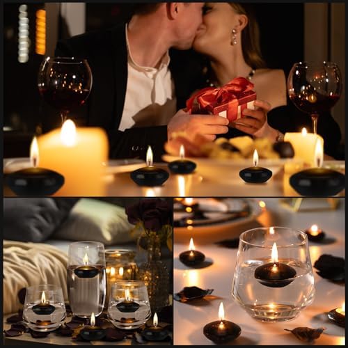 Nuanchu 30 Pcs 15 Inch Unscented Floating Candles for Centerpieces
