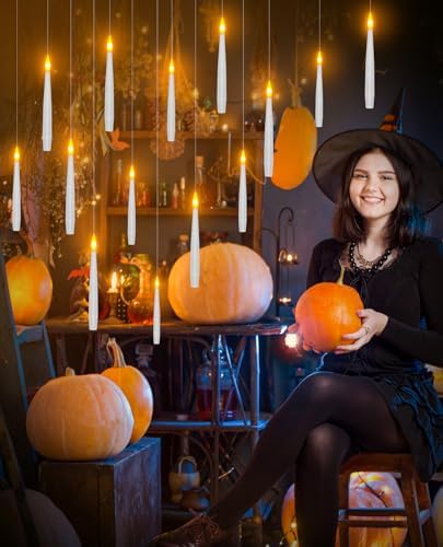 Floating Candles with Wand Flameless Remote 12 Pack