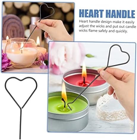 MAGICLULU 4pcs Heart Design Candle Wick Extinguishers