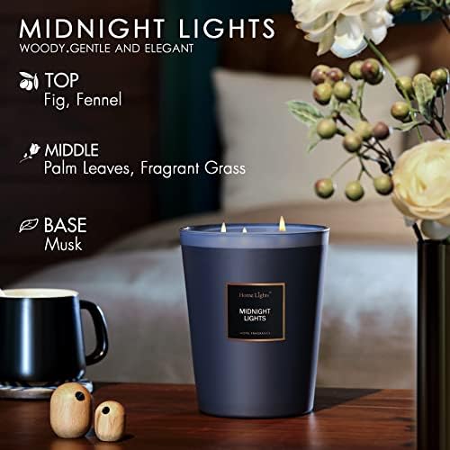 HomeLights 333oz Soy Candles 130 Hours Midnight Lights