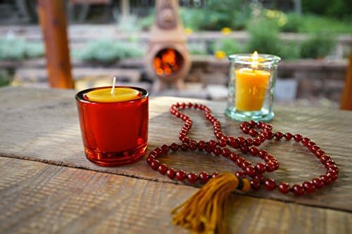 Bluecorn Pure Beeswax Votive Candles 4 Pack