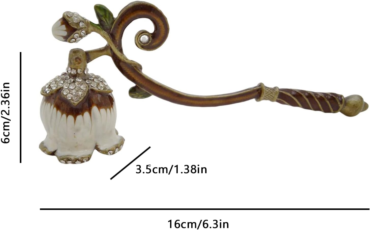 Essencedelight Flower Candle Snuffer Extinguisher with Long Handle