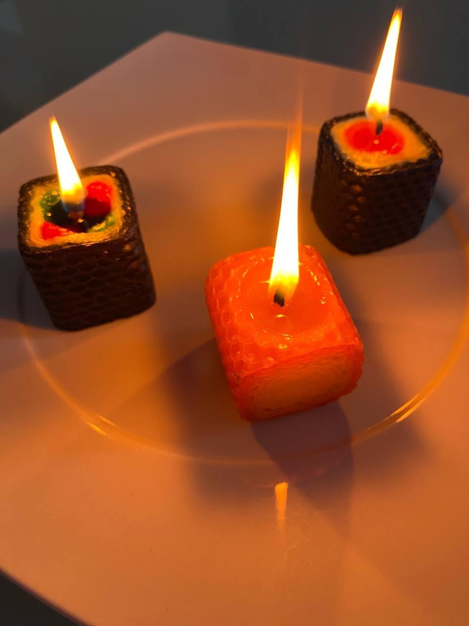 Fun Birthday Sushi Candle Gift Set 12pcs