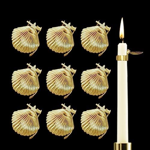 Automatic 10pcs Candle Snuffer in Gold Metal Shell