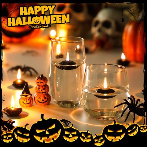 Nuanchu 30 Pcs 15 Inch Unscented Floating Candles for Centerpieces