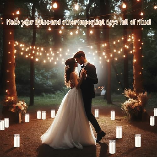 10 Pack Glass Candle Cylinders for Wedding Decor