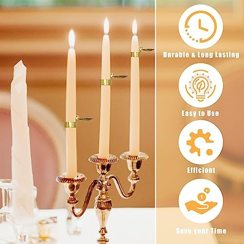Automatic 10pcs Candle Snuffer in Gold Metal Shell