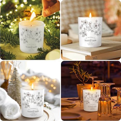 Vanilla Coconut Jar Candle 8 Oz Long Lasting 60 Hours