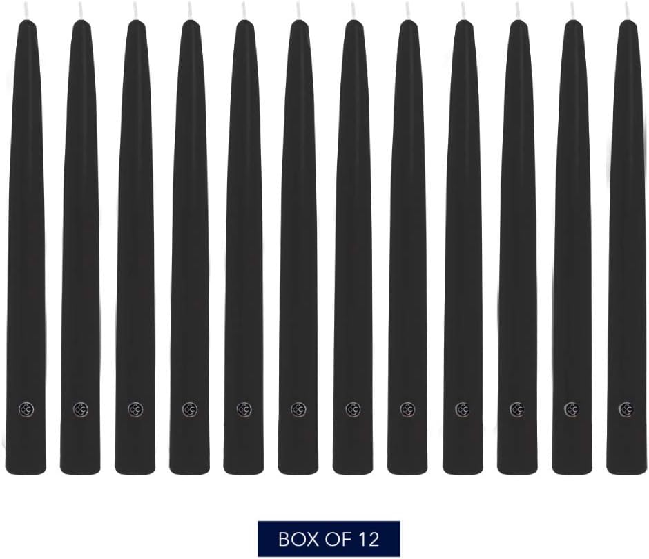 Colonial Candle Unscented Taper Candle 10 In Pack of 12