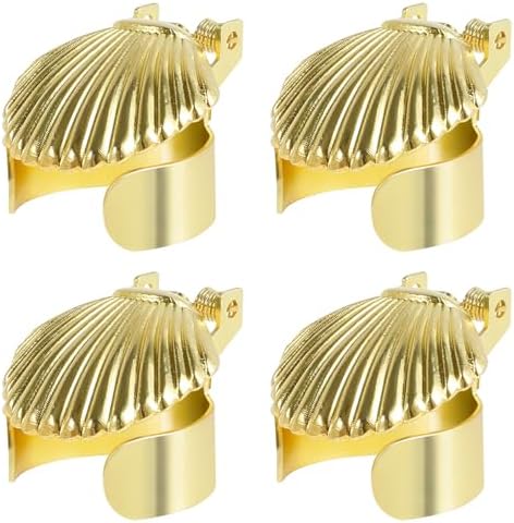 4 Pcs Shell Shape Metal Candle Snuffer Set