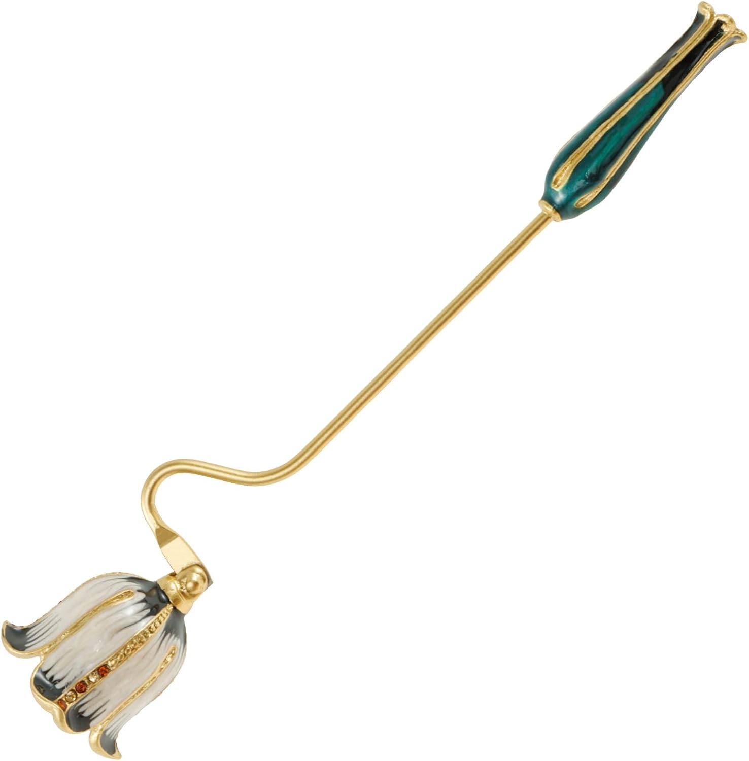 Retro Metal Candle Snuffer with Handle for Safe Flame Extinguishing