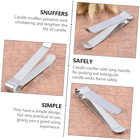 PRETYZOOM 10pcs Candle Extinguishing Clip Metal Wick Clamp for Safe Use