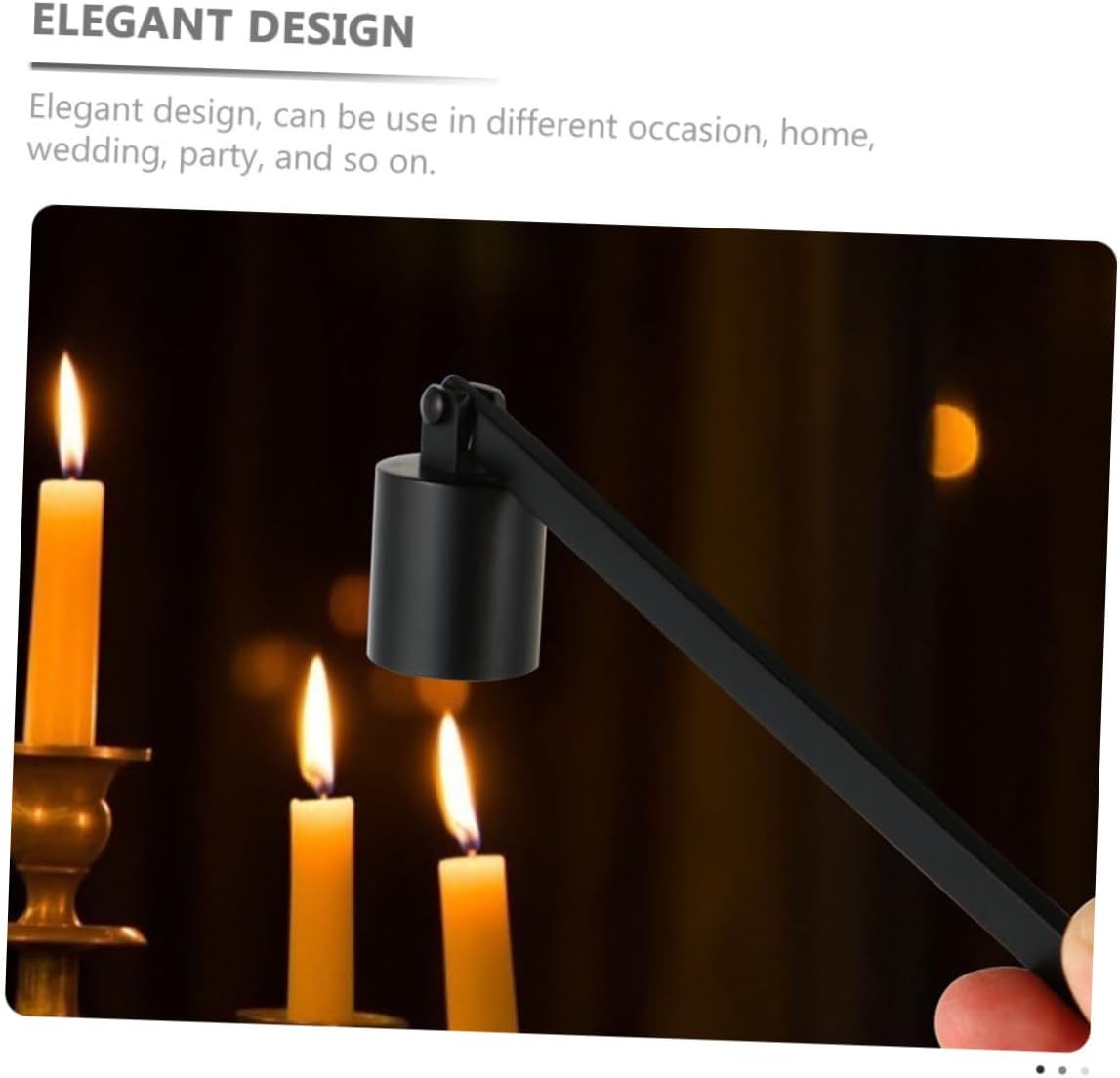 2 Pcs Candle Snuffers Ergonomic Flame Extinguishers