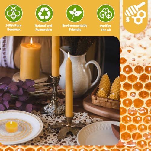 Volens Pure Beeswax Candles Set 345 Hour