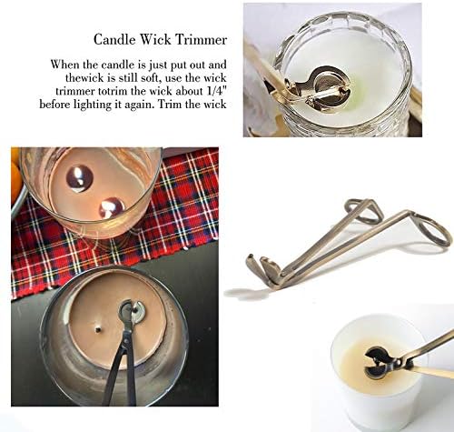Vifoulal Candle Wick Trimmer with Built-in Debris Tray