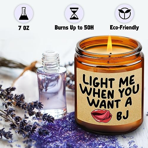 Funny Lavender Candle for Him Manly and Hilarious Gift