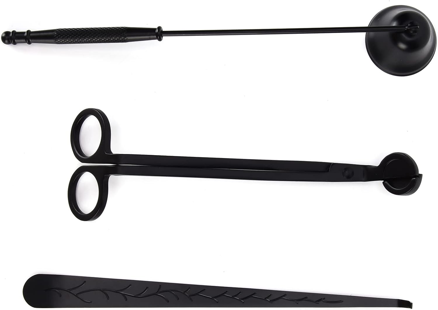 3PCS Candle Accessory Set with Wick Trimmer Snuffer and Dipper