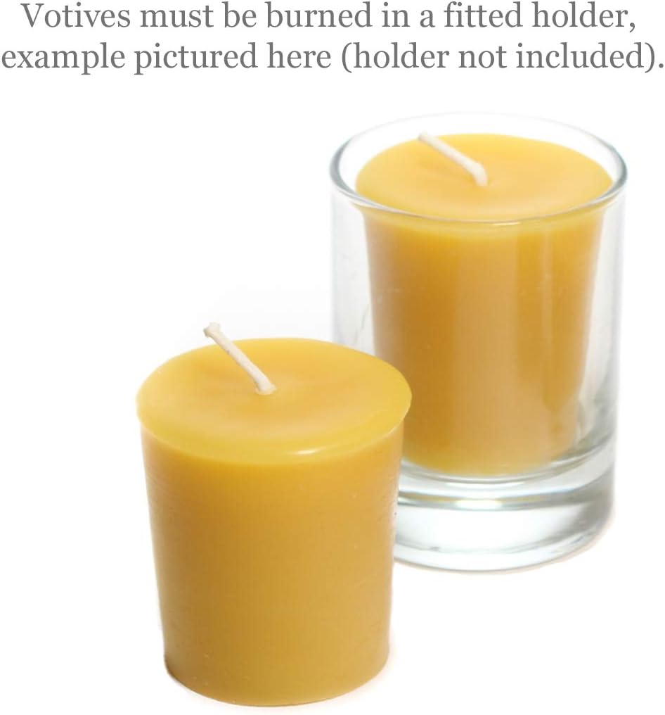 Bluecorn Pure Beeswax Votive Candles 4 Pack