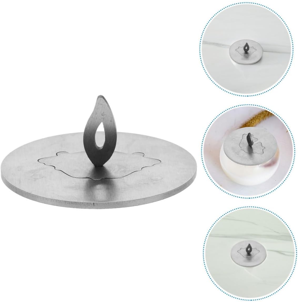 2pcs Stainless Steel Candle Snuffer and Toppers