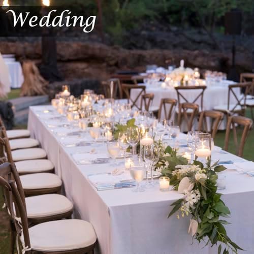 3 Inch White Floating Candles 12 Pack Dripless Smokeless