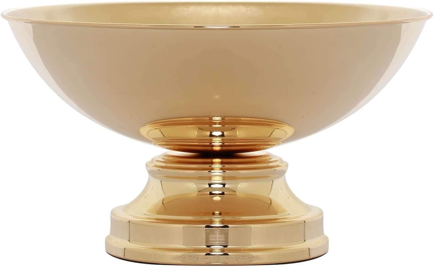 Efavormart 12 Inch Shiny Gold Floating Candle Bowl
