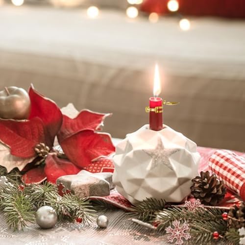 12Pcs Automatic Candle Snuffer Kit with Gold Scallop Design