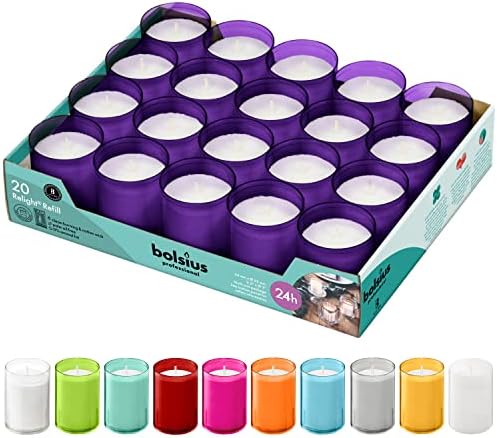 BOLSIUS 24 Hour Votive Candles 20 Pack 1