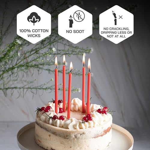 Danilovo Honey-Scented Beeswax Taper Candles - Pack of 50