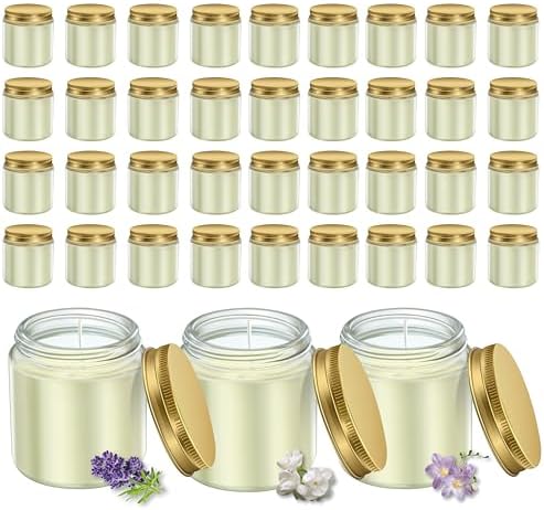 ACITHGL 36 Pcs 4oz Mini Mason Jar Candles