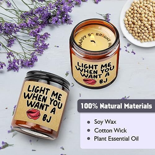 Funny Lavender Candle for Him Manly and Hilarious Gift