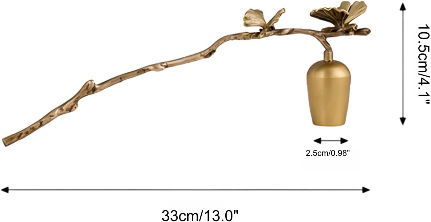 Butterfly Brass Candle Snuffer with Long Handle